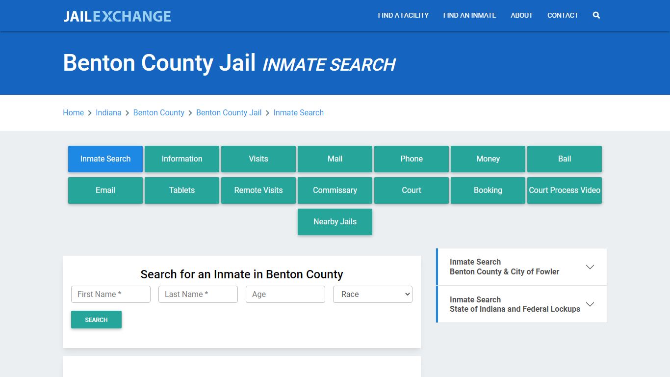 Benton County Jail, IN Inmate Search: Roster & Mugshots