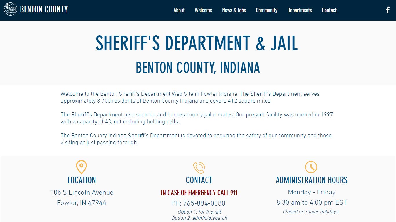 Sheriff's Department and Jail - Benton County