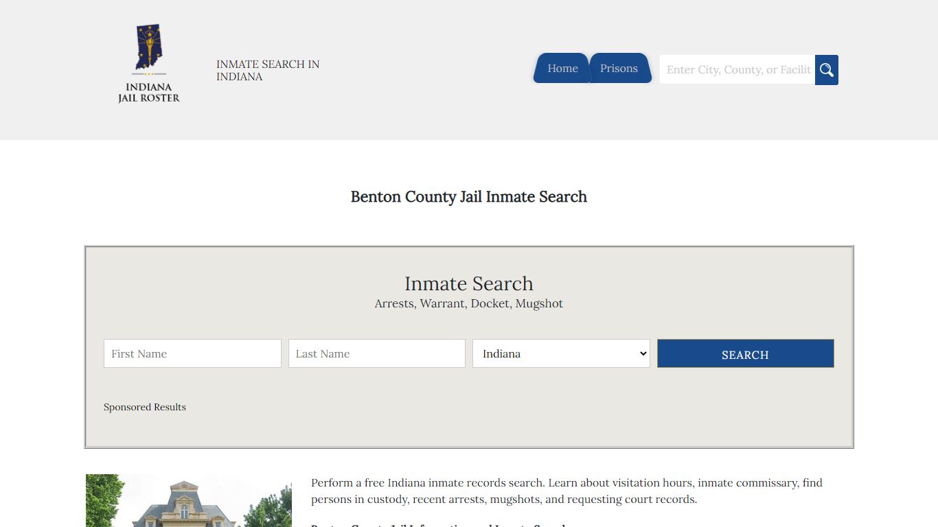 Benton County Jail Inmate Search | Indiana Jail Roster